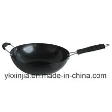 Kitchenware Carbon Steel Non-Stick Wok with Bakelite Handle Cookware